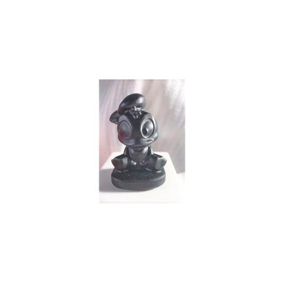 Black Obsidian Baby Donald Duck Carving - Picture 1 of 5